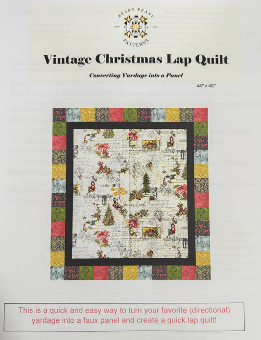 Vintage Christmas Lap Quilt by Amanda Lattavo Berkeley Free Pattern