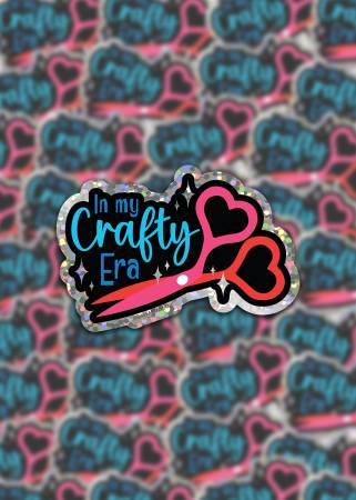 In My Crafty Era Glitter Sticker # SASSSTICK-ERA from Sassafras Lane