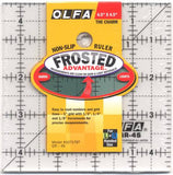 Frosted Acrylic Olfa Ruler 4-1/2 x 4-1/2 - The Charm