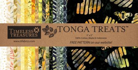 5in Squares Tonga Batik Honeycomb, 42pcs/bundle
# MINI42-HONEYCOMB
