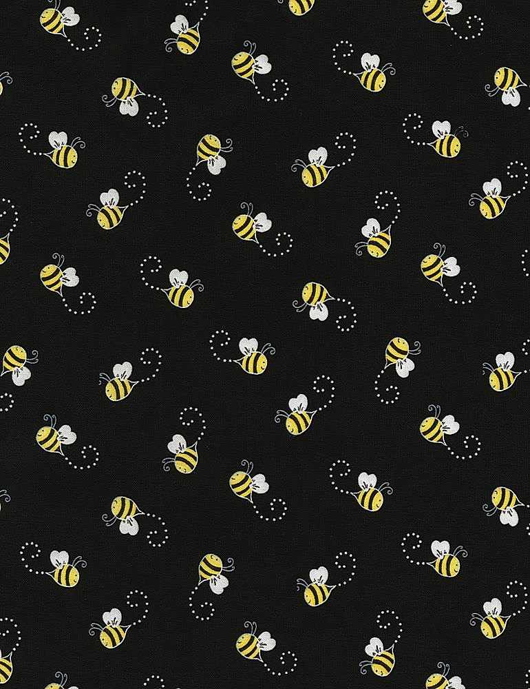 Bees GAIL-C5496  Black Sold by the Yard
