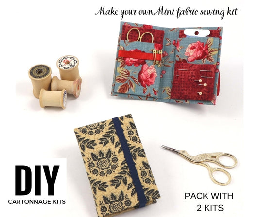 DIY mini fabric sewing kit, pack with 2 from Coloway Arts