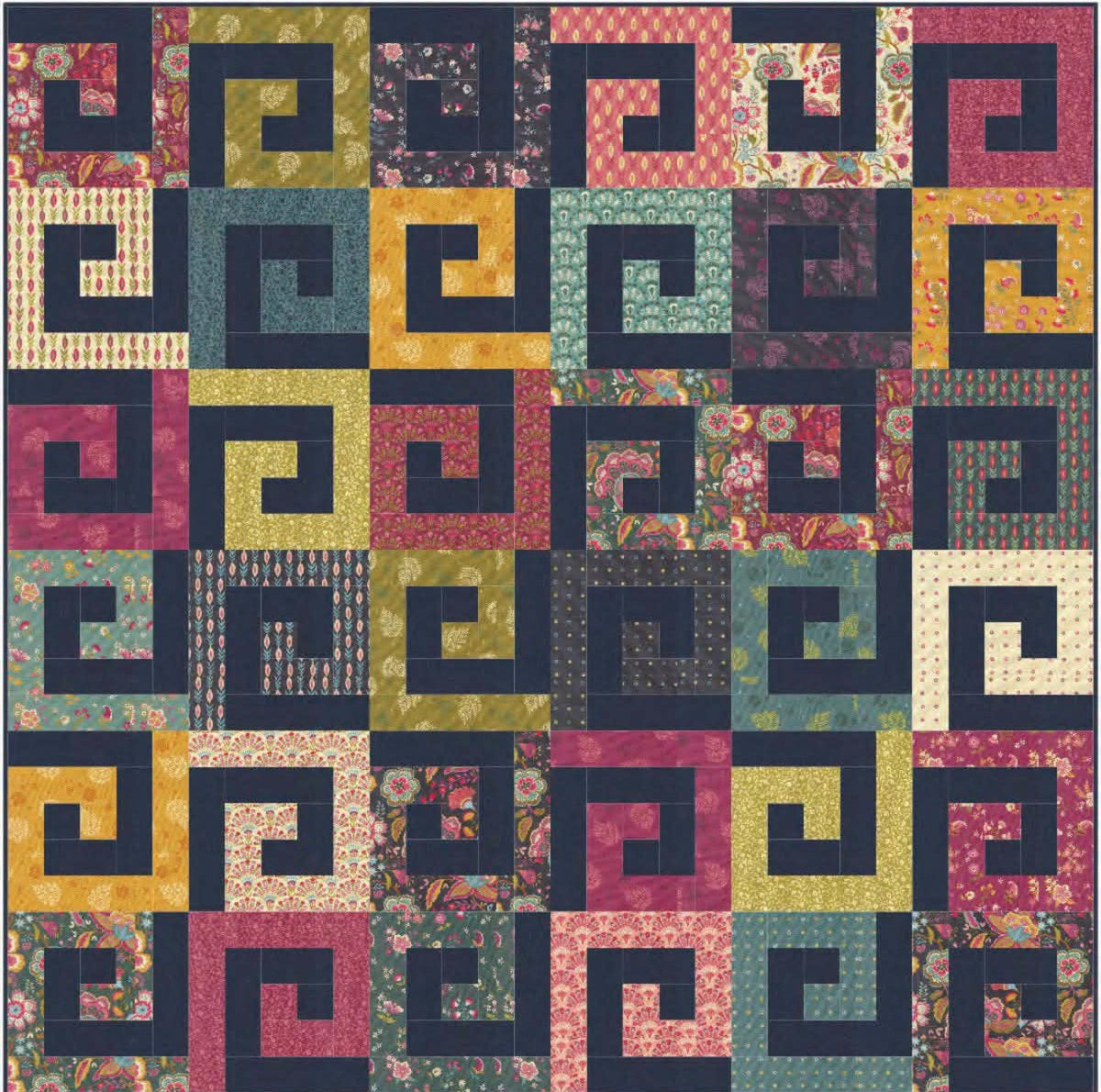 Labyrinth free quilt pattern - Moda Project Jelly Roll 2026