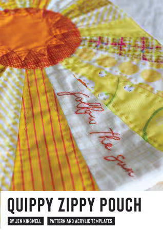 Follow the Sun Quippy Zippy pattern, JKD-0363 from Jen Kingwell Designs