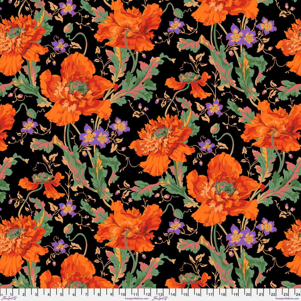 Kaffe Fassett Collection Papaver Orange PWPJ127.ORANGE from Free Spirit Fabrics Sold by the Half Yard