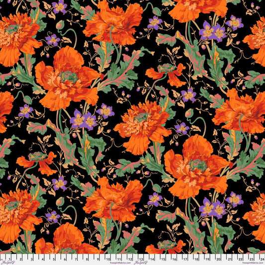 Kaffe Fassett Collection Papaver Orange PWPJ127.ORANGE from Free Spirit Fabrics Sold by the Half Yard