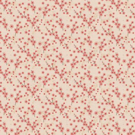 Kimonos and Koi Cherry Blossom Cream 120-24339 by Paint Brush Studio Sold by the Half Yard