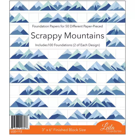Scrappy Mountains Foundation Paper Piecing Pad # LGD-112From Leila Gardunia Design