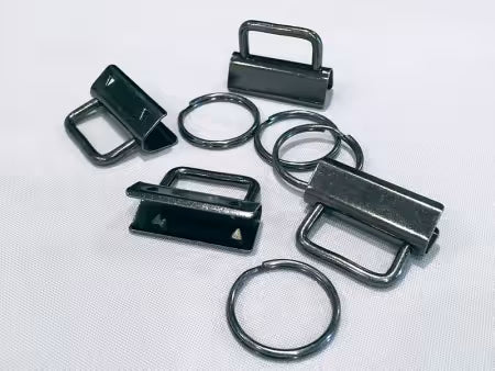 Key Fob Hardware - Dark Slate # LGD714 from Lazy Girl Designs