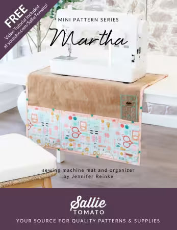 Martha Sewing Machine Mat and Cover Pattern # LST244 from Sallie Tomato