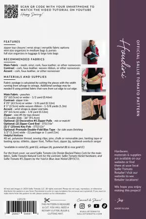 Houdini Pattern # LST279 from Sallie Tomato