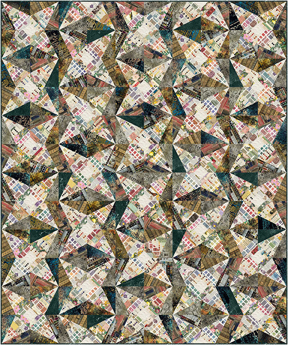 Nebula Free Pattern Eclectic Palette Multi from Tim Holtz FreeSpirit Fabrics
