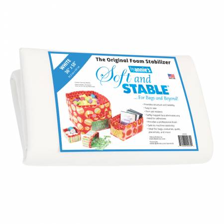 Soft and Stable White 100% Polyester Foam Stabilizer 36in x 58in # PBASS2036 from ByAnnie Packaged Individually