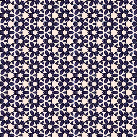 Paradise Blooms Garden Trellis Navy # PWKI005-NAVY by Kristen Katz for FreeSpirit Fabrics