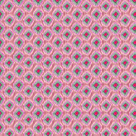 Paradise Blooms Diamond Opulence Pink # PWKI013-PINK by Kristen Katz for FreeSpirit Fabrics