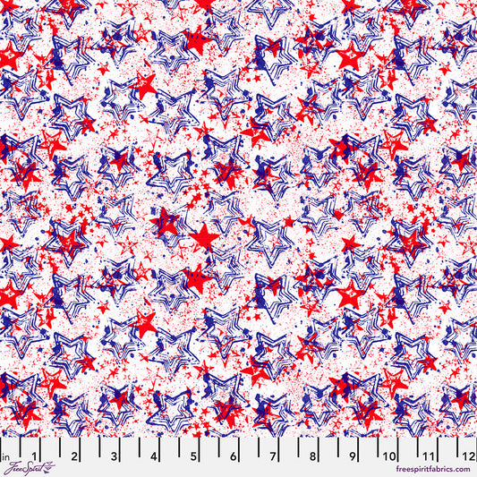 Americana Shooting Stars - Patriotic  PWKP087.PATRIOTIC by Katie Pasquini from FreeSpirit Fabrics