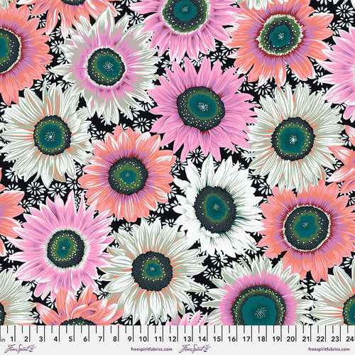 Van Goh - Black PWPJ111.Black by Philip Jacobs for the Kaffe Fassett Collective from Free Spirit Sold by the Half Yard