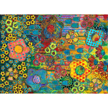 Dragonfly Dance - Multi # PWSP106-MULTI by Sue Penn Collection for FreeSpirit Fabrics