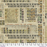 Tim Holtz Eclectic Elements Periodic - Multi PWTH186.MULTI || Laboratory from Free Spirit Sold by the Half Yard