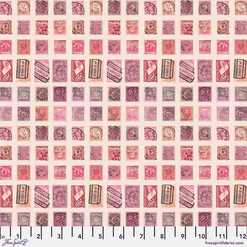 Eclectic Elements Palette Pink - Stamps || Tim Holtz Palette Pink PWTH211.PINK from FreeSpirit Fabrics