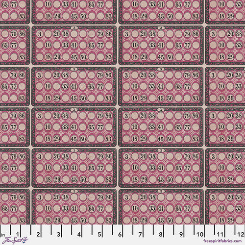 Eclectic Elements Palette Pink - Numbers || Tim Holtz Palette Pink PWTH216.PINK from FreeSpirit Fabrics