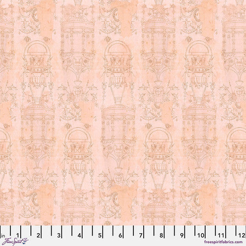 Eclectic Elements Palette Pink - Toile || Tim Holtz Palette Pink PWTH218.PINK from FreeSpirit Fabrics