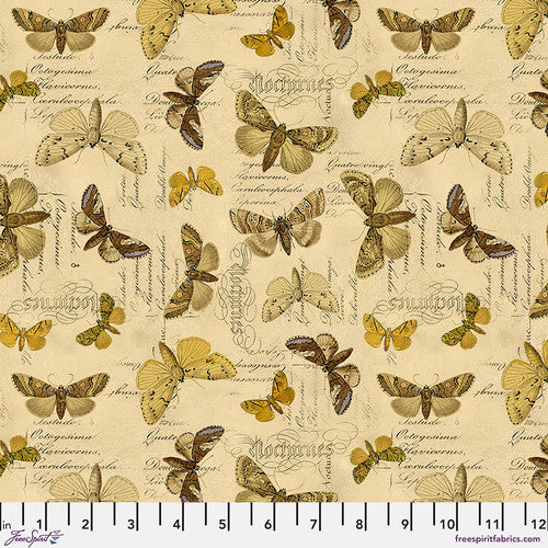 Eclectic Elements Palette Yellow Specimen - Yellow by Tim Holtz Palette Yellow PWTH244.YELLOW from FreeSpirit Fabrics Sold by the Half Yard