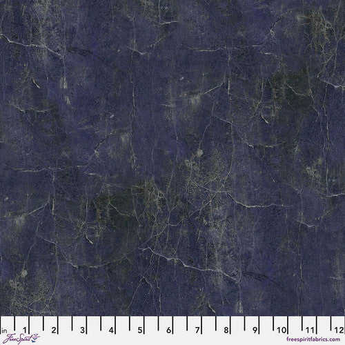 Eclectic Elements Palette - Indigo Vintage Indigo PWTH299-INDIGO by Tim Holtz from FreeSpirit Fabrics Sold by the Half Yard