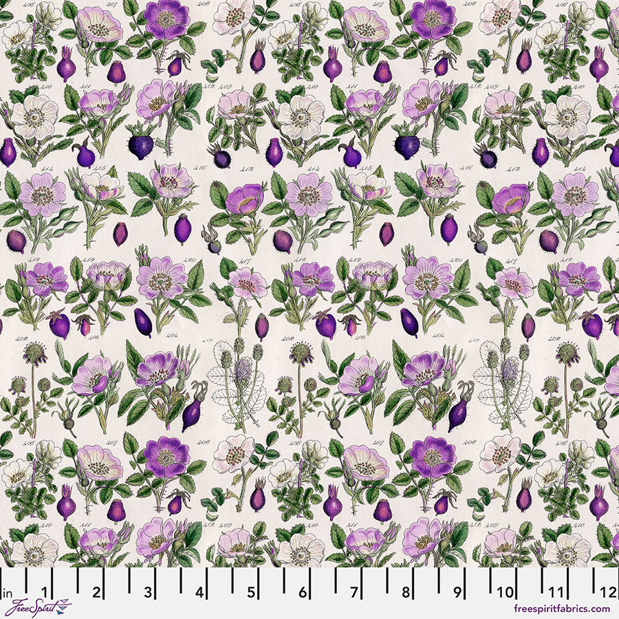 Eclectic Elements Palette - Purple Botanical Purple PWTH306.PURPLE by Tim Holtz from FreeSpirit Fabrics