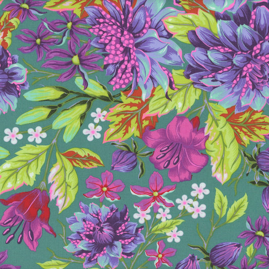 Tula Pink Untamed Hello Dahlia Cosimc PWTP234.COSMIC from FreeSpirit Fabrics Sold by the Half Yard