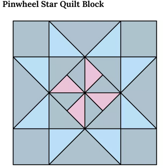 Pinwheel Star Block Pattern