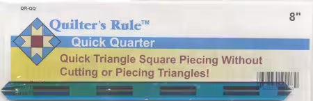 Quick Quarter quilting ruler for cutting and piecing square fabric blocks