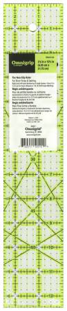 Omnigrid Omnigrip Neon Ruler 2-1/2in x 12-1/2in # RN25125