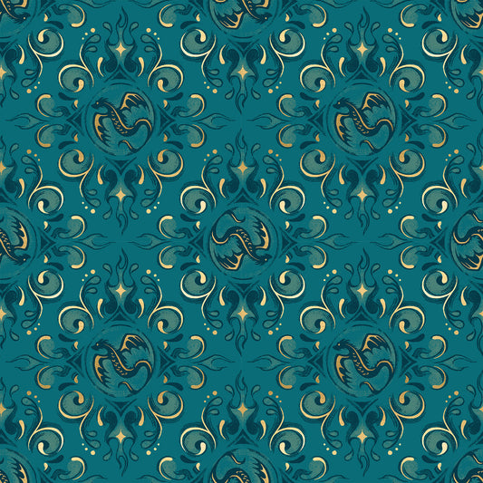 Fireglow Metallic Galaxy RS2136 14M Ruby Star#1 from Moda Fabrics