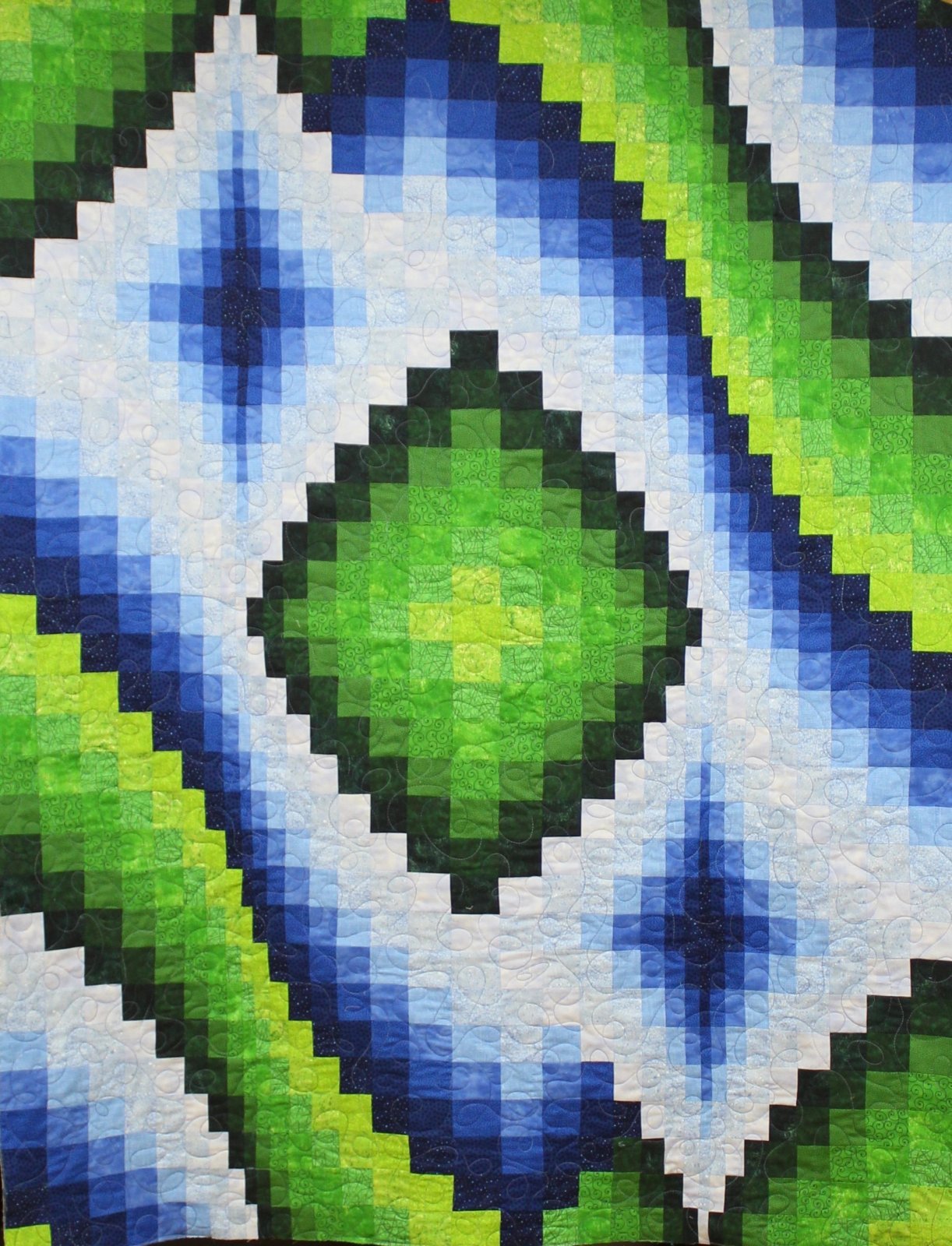 Bargello Reflection Pattern QC-902  by Ruth Ann Berry