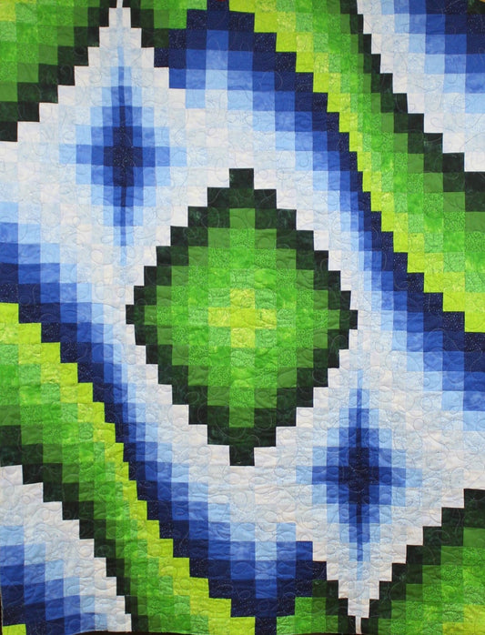 Bargello Reflection Pattern QC-902  by Ruth Ann Berry