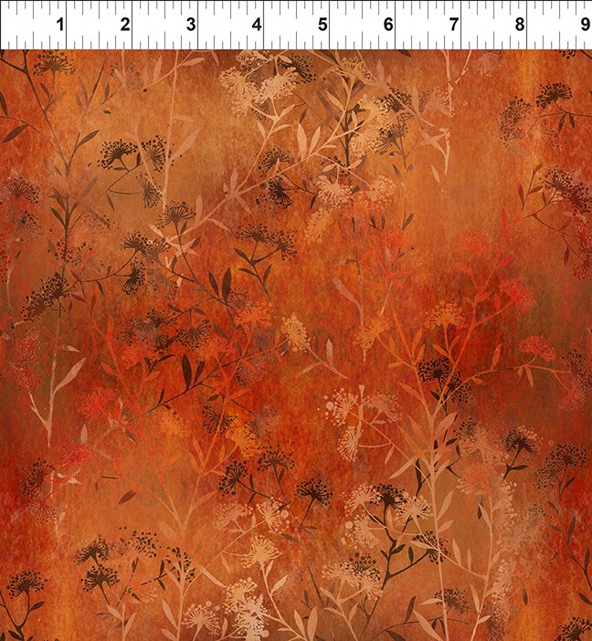 Reflections of Autumn II Milkweed 26RA-1 by In The Beginning Fabrics Sold by the Half Yard