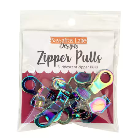 Rainbow Iridescent Zipper Pulls # SASSKIT14R from Sassafras Lane