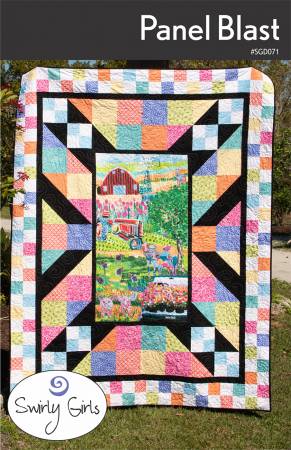 Panel Blast # SGD071 Quilt Pattern by Joanne Hillestad from Swirly Girl Designs