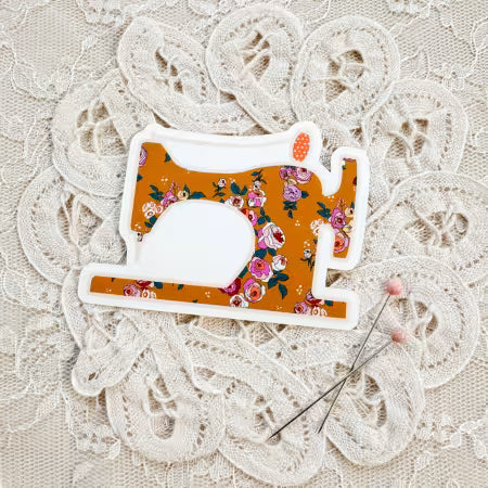 Copper Sewing Machine Stickers # SI-STKR7 from Minki Kim