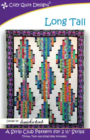 Long Tall Strip Club quilt pattern, additional view, SRRLT from Cozy Quilt Designs