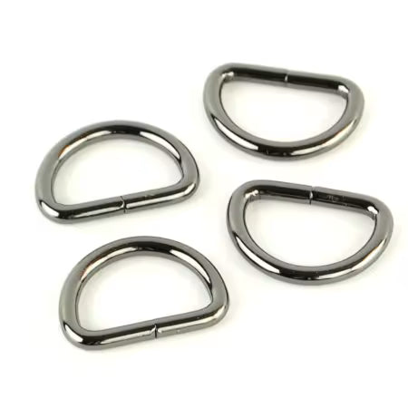 Four D-Rings 3/4" Gunmetal # STS114B from Sallie Tomato