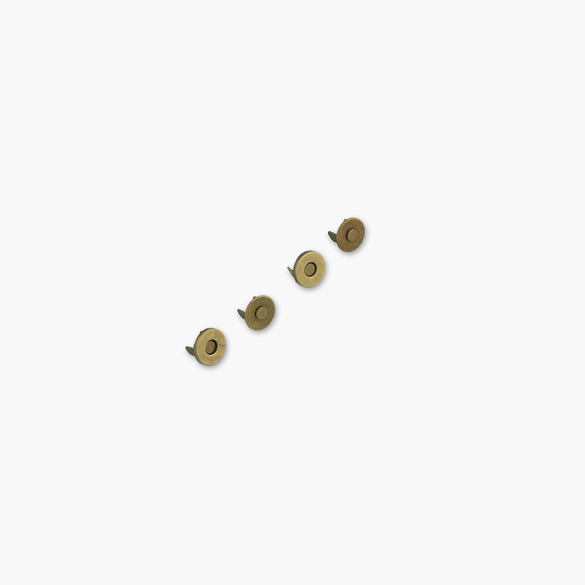 Sallie Tomato Two Magnetic Snaps 1/2 inch Antique STS175A bag making hardware