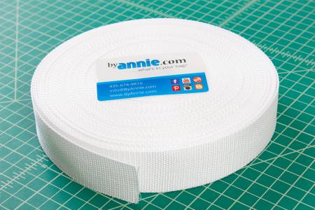 White PolyPro Strapping 1-1/2in # SUP16415W50YD from ByAnnie Sold by the Half Yard