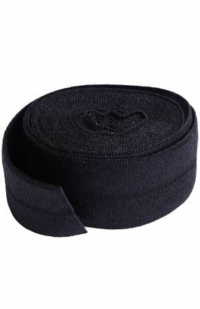 Fold-over Elastic 3/4in x 2yd Black # SUP211-2-BLC from ByAnnie