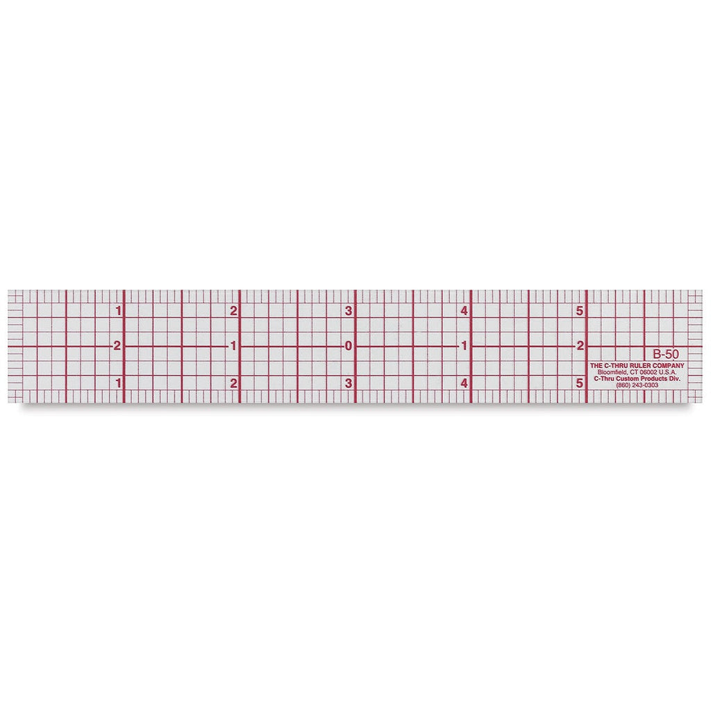 SUP219 6" C-Thru Ruler (clear) with 1/8 inch measurements from ByAnnie