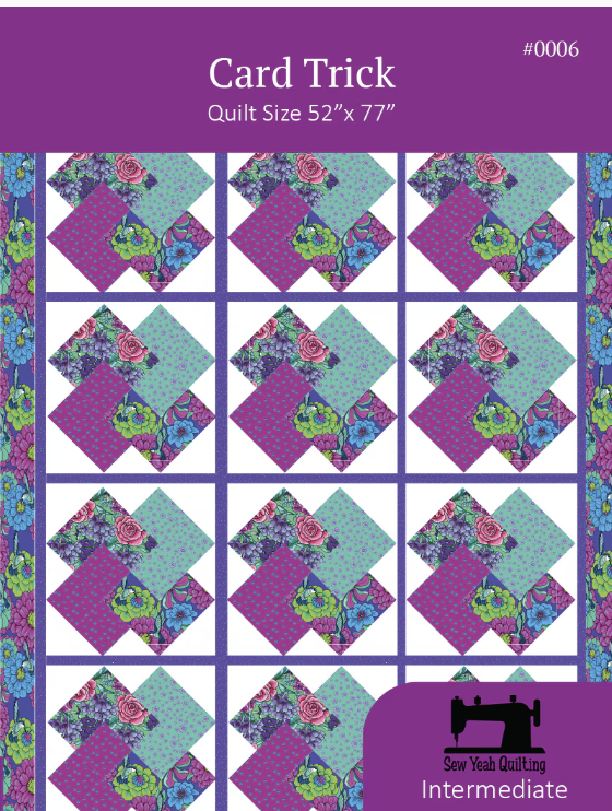 Card Trick Quilt Pattern by SewYeah Quilting for Riley Blake