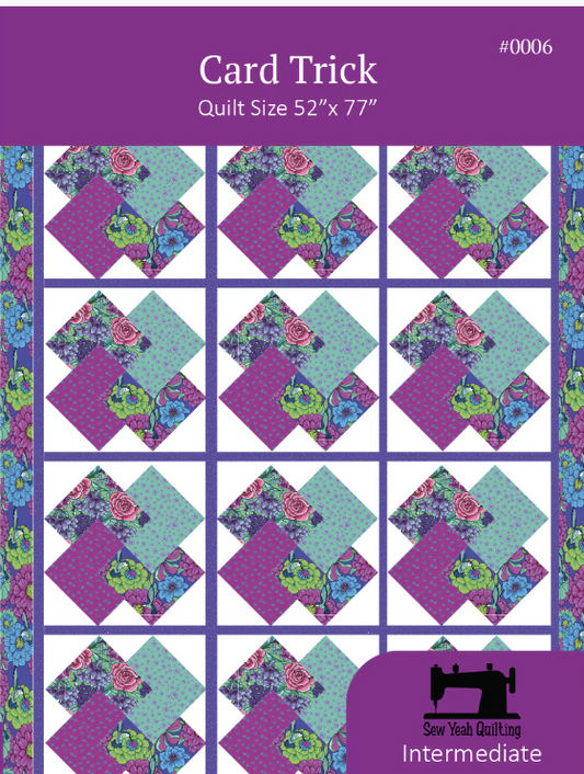 Card Trick Quilt Pattern by SewYeah Quilting for Riley Blake