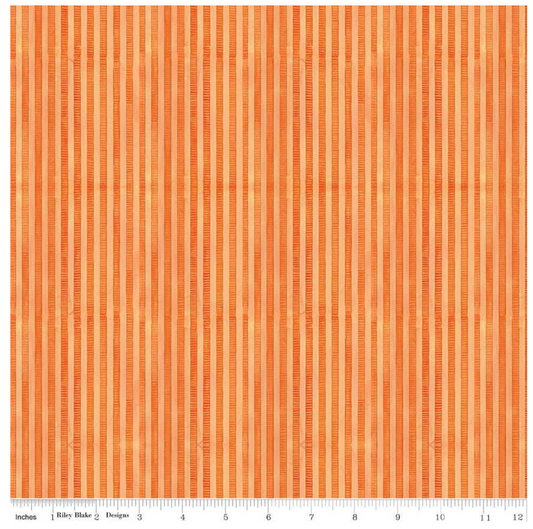 Ghoul Friends C16056-ORANGE Stripes by Teresa Kogut for Riley Blake Designs Sold by the Half Yard