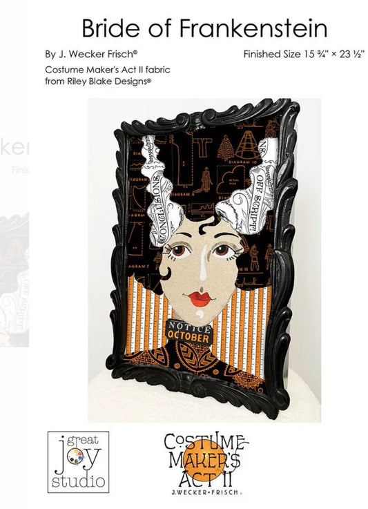 J. Wecker Frisch Bride of Frankenstein Applique Quilt Pattern